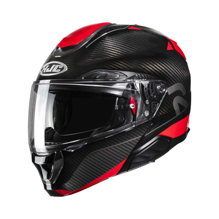 HJC RPHA 91 Carbon Noela Systeemhelm, Zwart-Rood (1 van 1)