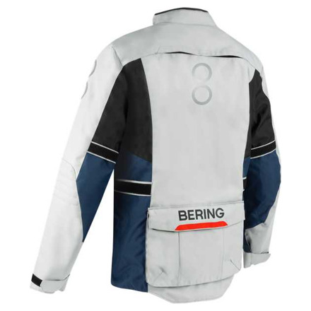 Bering Siberia Motorjas, Grijs-Blauw-Rood (2 van 2)