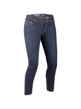 Lady Trust Tapered Motorjeans - Blauw