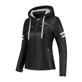 Joyce Hooded V2 Motorjas - Zwart