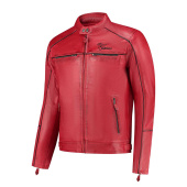 Chase motorjas - Rood-Zwart