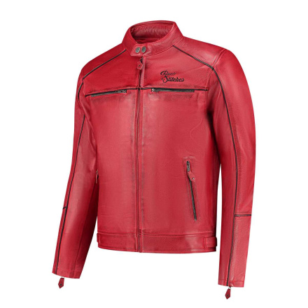 Chase motorjas - Rood-Zwart