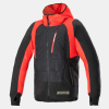 Alpinestars MO.ST.EQ Hybrid Motorhoodie, Zwart-Rood (Afbeelding 1 van 2)