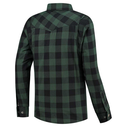 Rusty Stitches Neil Motorshirt, Groen-Zwart (2 van 2)