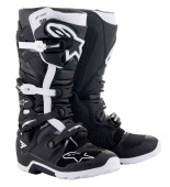 Tech 7 Enduro Drystar Motorlaazen - Zwart-Wit