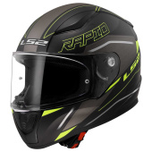 Rapid II Integraalhelm - Zwart-Fluor