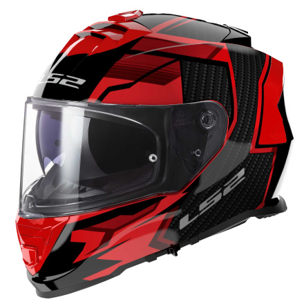 LS2 Storm II Integraalhelm, Zwart-Rood (1 van 1)