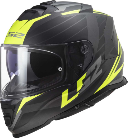 LS2 Storm II Integraalhelm, Mat Zwart-Fluor (1 van 1)