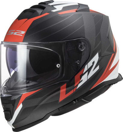 LS2 Storm II Integraalhelm, Mat Zwart-Rood (1 van 1)