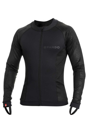 Pando Moto Armored Motorcycle Baselayer Shirt SHELL-UH-03, Zwart (1 van 1)