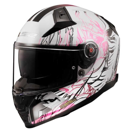 FF811 VECTOR II ALIZER integraalhelm - Wit-Roze