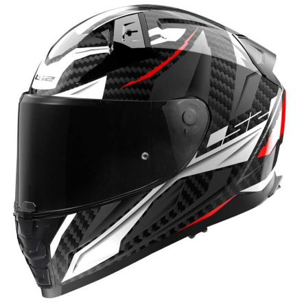 FF811 VECTOR II C GRID integraalhelm - Wit-Rood