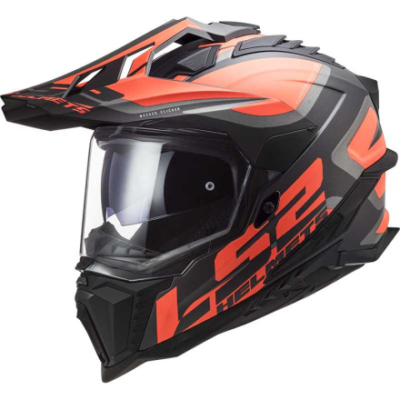 MX701 EXPLORER ALTER MX helm - Zwart-Oranje