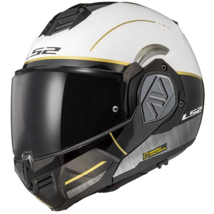 FF906 Advant Iron Systeemhelm - Wit-Zwart