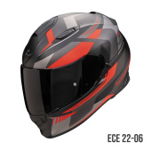 EXO-491 ABILIS Integraalhelm - Zwart-Zilver-Rood