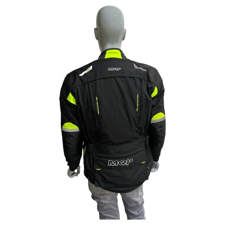 MQP Nick 3-Layer Motorjas, Zwart-Fluor (2 van 2)
