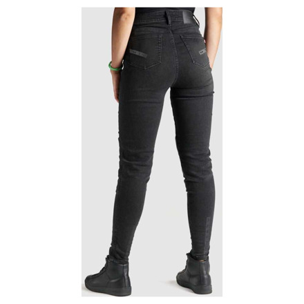 Pando Moto Kusari COR 01 Dames Motorjeans Skinny, Zwart (2 van 6)