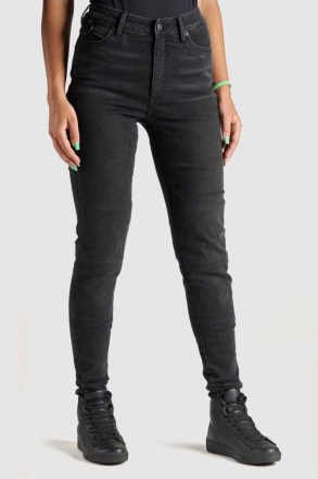 Kusari COR 01 Dames Motorjeans Skinny - Zwart