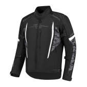 Pete Motorjas - Zwart-Antraciet-Wit
