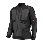 Cliff Motorjas - Zwart-Antraciet-Rood