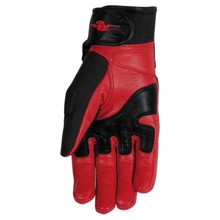 Rusty Stitches Christine Motorhandschoenen, Zwart-Rood (2 van 2)