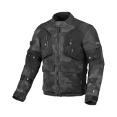 Higera textiele motorjas - Zwart-Grijs