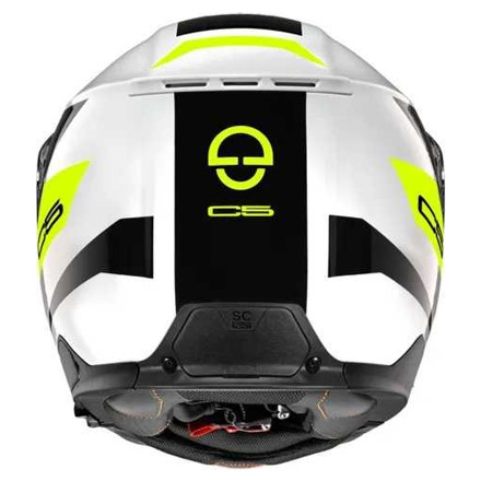 Schuberth C5 Eclipse Systeemhelm, Wit-Geel (2 van 2)
