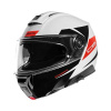 C5 Eclipse Systeemhelm - Wit-Rood