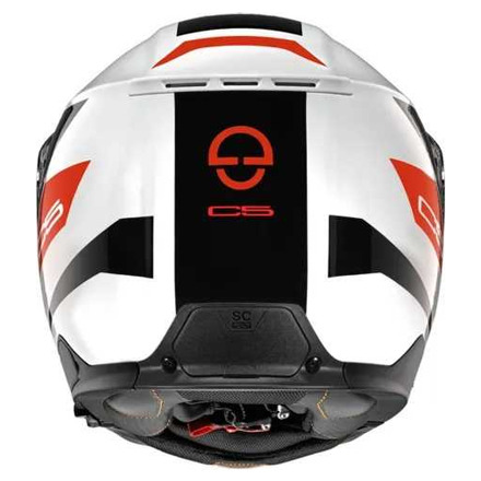 Schuberth C5 Eclipse Systeemhelm, Wit-Rood (2 van 2)