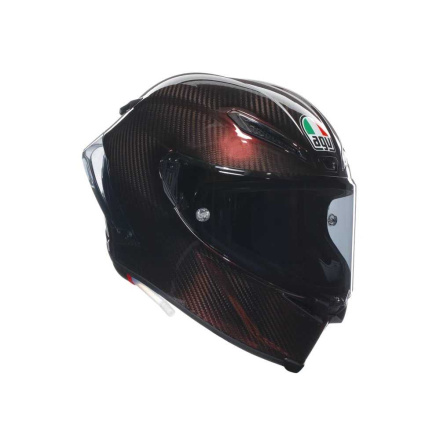 Pista GP RR E2206 Carbon Red Integraalhelm - Zwart-Rood