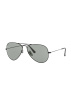 John Doe Aviator zonnebril, Mat Zwart (Afbeelding 1 van 2)