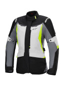 Stella ST-1 WP Motorjas - Zwart-Grijs-Fluor
