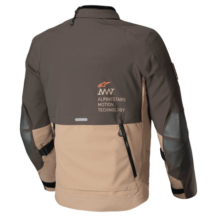 Alpinestars AMT-8 Stretch Drystar XF Motorjas, Bruin (2 van 2)