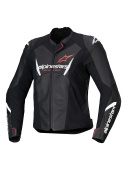 Stella Faster V3 Leren Motorjas - Zwart-Wit-Fluor