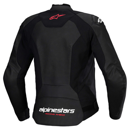 Alpinestars Stella Faster V3 Leren Motorjas, Zwart-Wit-Fluor (2 van 2)