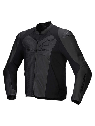 Faster V3 Airflow Leren Motorjas - Zwart