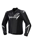 Faster V3 Airflow Leren Motorjas - Zwart-Wit