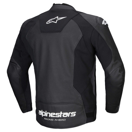 Alpinestars Faster V3 Airflow Leren Motorjas, Zwart-Wit (2 van 3)