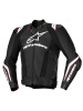 Alpinestars Missile V3 Ignition Leren Motorjas, Zwart-Wit (Afbeelding 1 van 3)