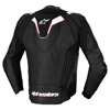 Alpinestars Missile V3 Ignition Leren Motorjas, Zwart-Wit (Afbeelding 2 van 3)