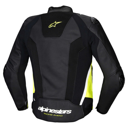 Alpinestars Missile V3 Airflow Leren Motorjas, Zwart-Fluor-Wit (2 van 3)