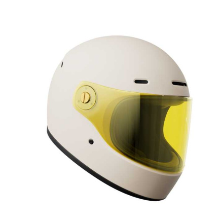 John Doe JD/One Frozen Off-White Integraalhelm, Wit (1 van 4)