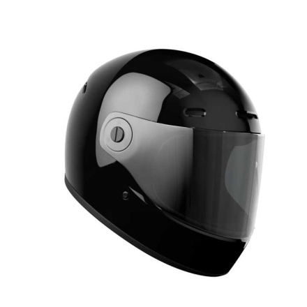John Doe JD/One Glossy Black Integraalhelm, Zwart-Zwart (1 van 4)