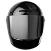 John Doe JD/One Glossy Black Integraalhelm, Zwart-Zwart (Afbeelding 2 van 4)