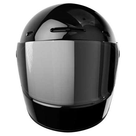 John Doe JD/One Glossy Black Integraalhelm, Zwart-Zwart (2 van 4)