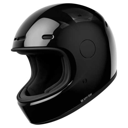 John Doe JD/One Glossy Black Integraalhelm, Zwart-Zwart (3 van 4)