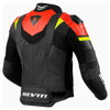 REV'IT! Hyperspeed 2 Air Motorjas, Zwart-Neon Rood (Afbeelding 2 van 2)