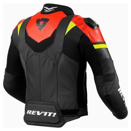 REV'IT! Hyperspeed 2 Air Motorjas, Zwart-Neon Rood (2 van 2)