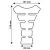 Lampa Pro-Tank X4 Tankpad, Zwart (Afbeelding 3 van 3)