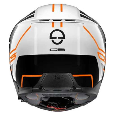 Schuberth C5 Master Systeemhelm, Wit-Oranje (2 van 3)